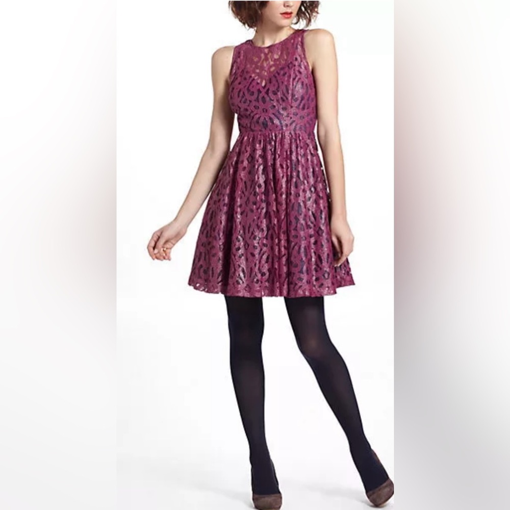 Anthropologie | Frock Sleeveless Mariposa Lace Dress Plenty by Tracy Reese CL3